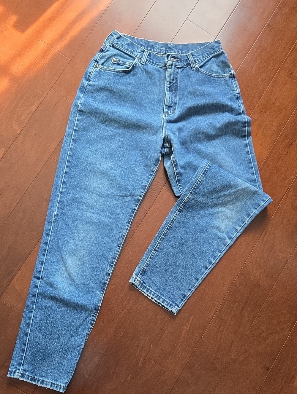 Riveted by Lee Vintage Denim relaxed fit high-rise medium blue 12 Long